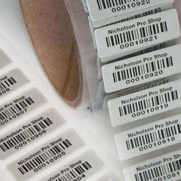UID Foil Bar Code Labels