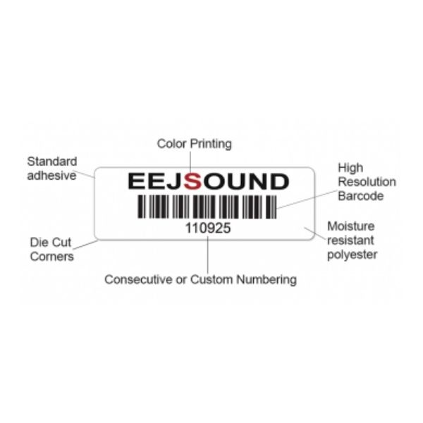 Craftmark Polyester Barcode Labels 3