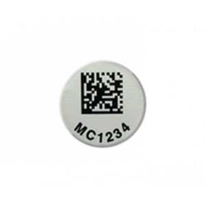 Foil 2D Round Metal Tags 3