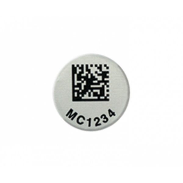 Foil 2D Round Metal Tags 3